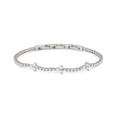 Nomination LIFE BOUQUET 'Tennis'-Armband aus 925er Silber, mit Cubic Zirkonia besetzt (010_(Silber))